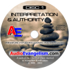 Interpretation & Authority CD label art